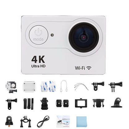 Ultra HD 4K Action Camera 720P/30FPS Wifi Underwater Cameras Waterproof Helmet Bicycle Video Recording Cameras Outdoor Sport Cam